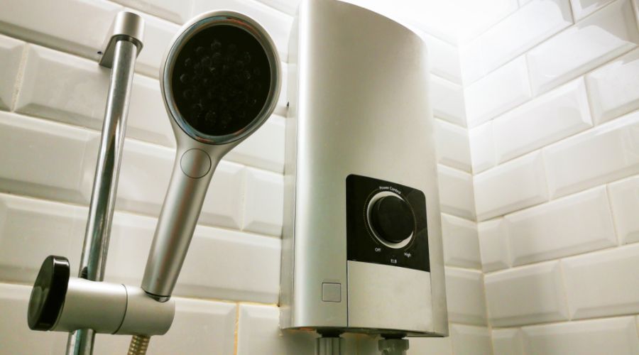 close-up-of-a-tankless-water-heater-in-a-bathroom